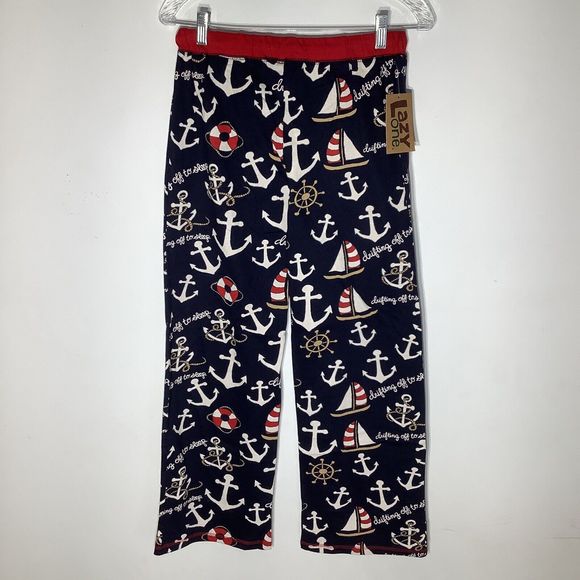 Lazy‎ One Mens Yoga PJ Pants Anchors Size XS NWT - Picture 3 of 7